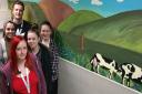Artistic Uxbridge College students have created two beautiful murals in an A&E cubicle at Hillingdon Hospital for patients with dementia