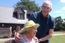 Happy days: Derek and Gillian on a trip away from Gillian's care home