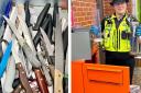 A surrender bin at Liden Library in Swindon has received dozens of knives
