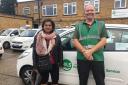 Cllr Bilqees Mauthoor delivers meals on wheels