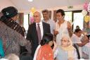 Pleased to see you: Virendra Sharma joined guests