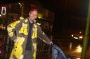 Mark Cundy in his Pudsey Bear covered coat