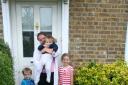 Home at last: Toni Butler and family have somewhere of their own
