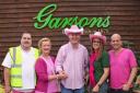 Staff at Garsons Farm go pink for charity