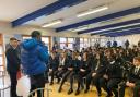Check him out: Hewens students hear from Fumez