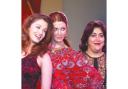 Full of bride: l-r Bollywood-star Aishwarya Rai, with her wax work and Gurindher Chadha, the film's director