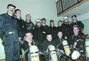 Life-savers: The Sokolow retained fire crew get to grips with their new equipment