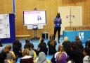 International athlete Chelsea Alagoa inspires school students at Uxbridge College’s This Girl Can event