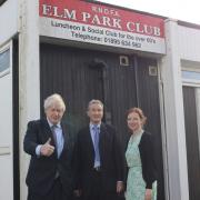 Dropping by: Boris Johnson called in to see how the Elm Park Club helps the elderly in Ruislip
