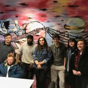 Art & Design students at Uxbridge College transformed two blank walls to create a vibrant, lively workspace at Rocket Software’s UK headquarters in Stockley Park.