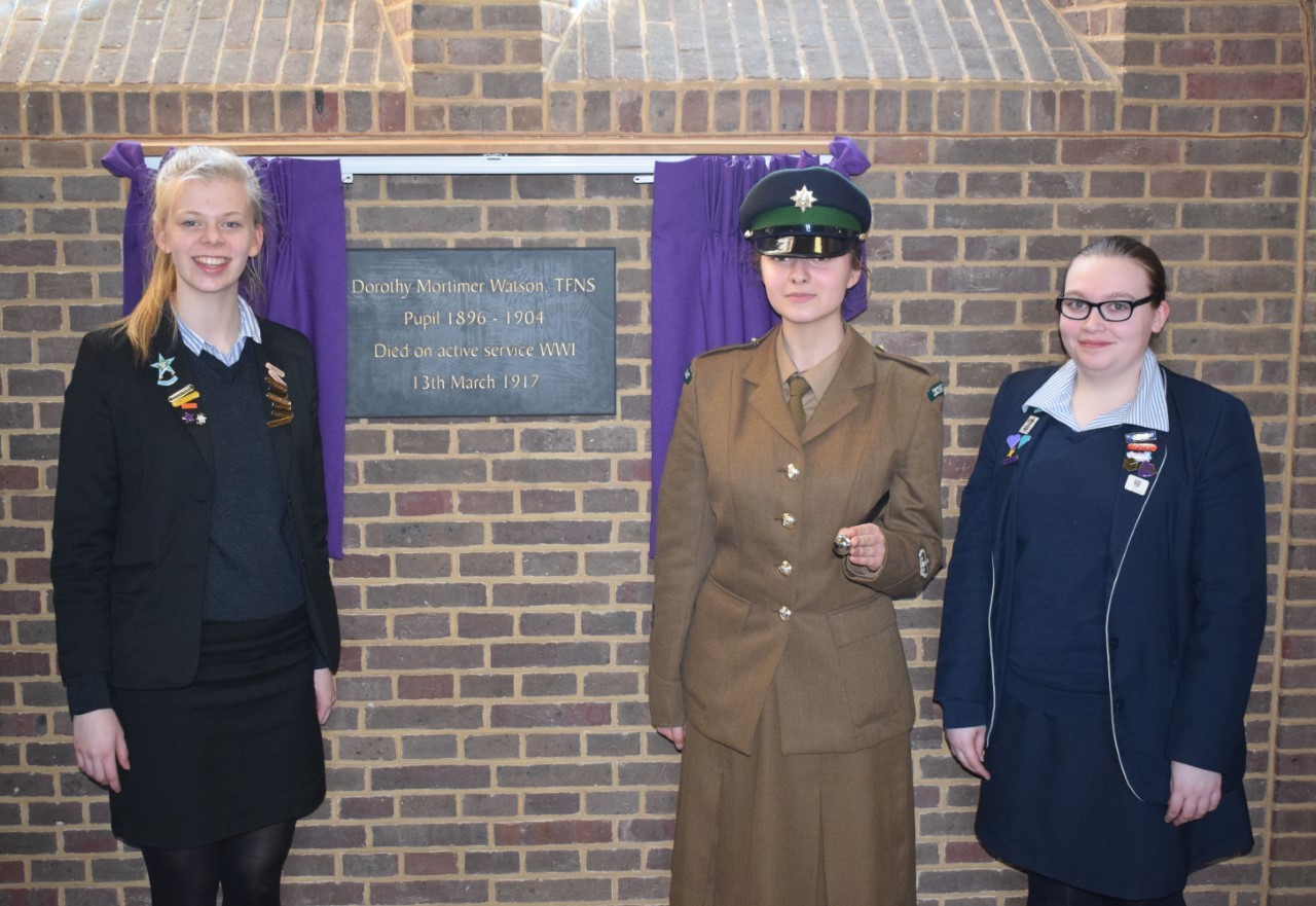 Students remember former pupil who died in WWI