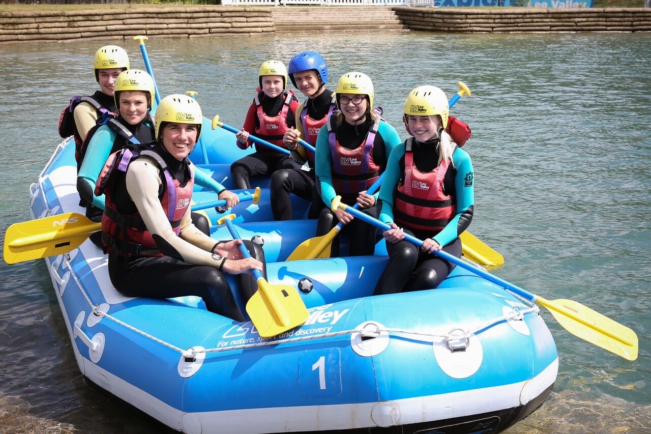 Students get wet and wild at Olympic white water rafting centre