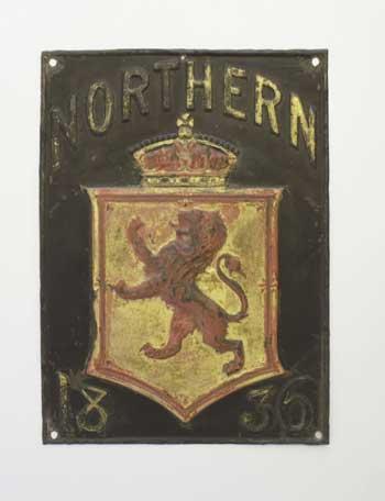 The Northern Assurance Company was established in Aberdeen in 1836 and its brand was a lion. Fire insurance marks were lead or copper plaques embossed with the sign of the insurance company, placed on the front of the insured building.