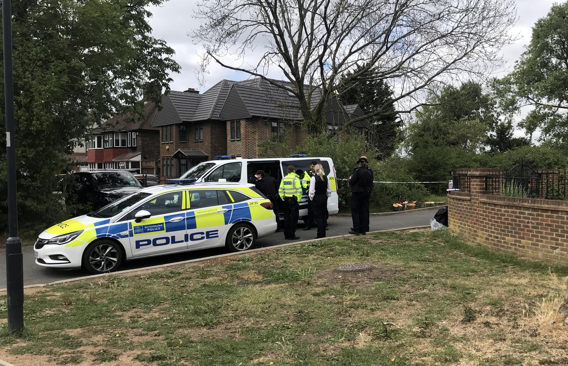 The scene at Fryent Country Park in Wembley where police found two bodies, June 8 2020. See National News story SWNNbodies. Murder Squad cops are investigating after the bodies of two women were found in a London park. The grim discovery was made at