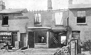 The ruins of the Fatal Fire at Bushey Heath