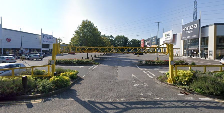 Colne Valley Retail Park. Credit: Google Street View