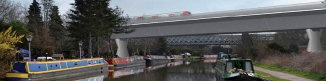 An artists impression of what the viaduct will look like