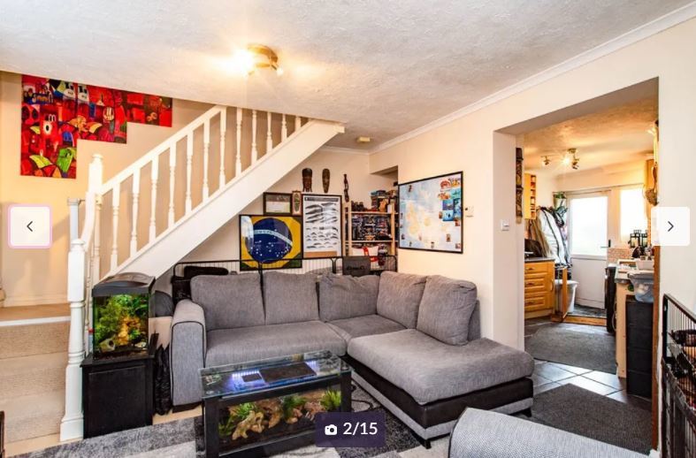 The living area inside the Liverpool Road property. Credit: Zoopla