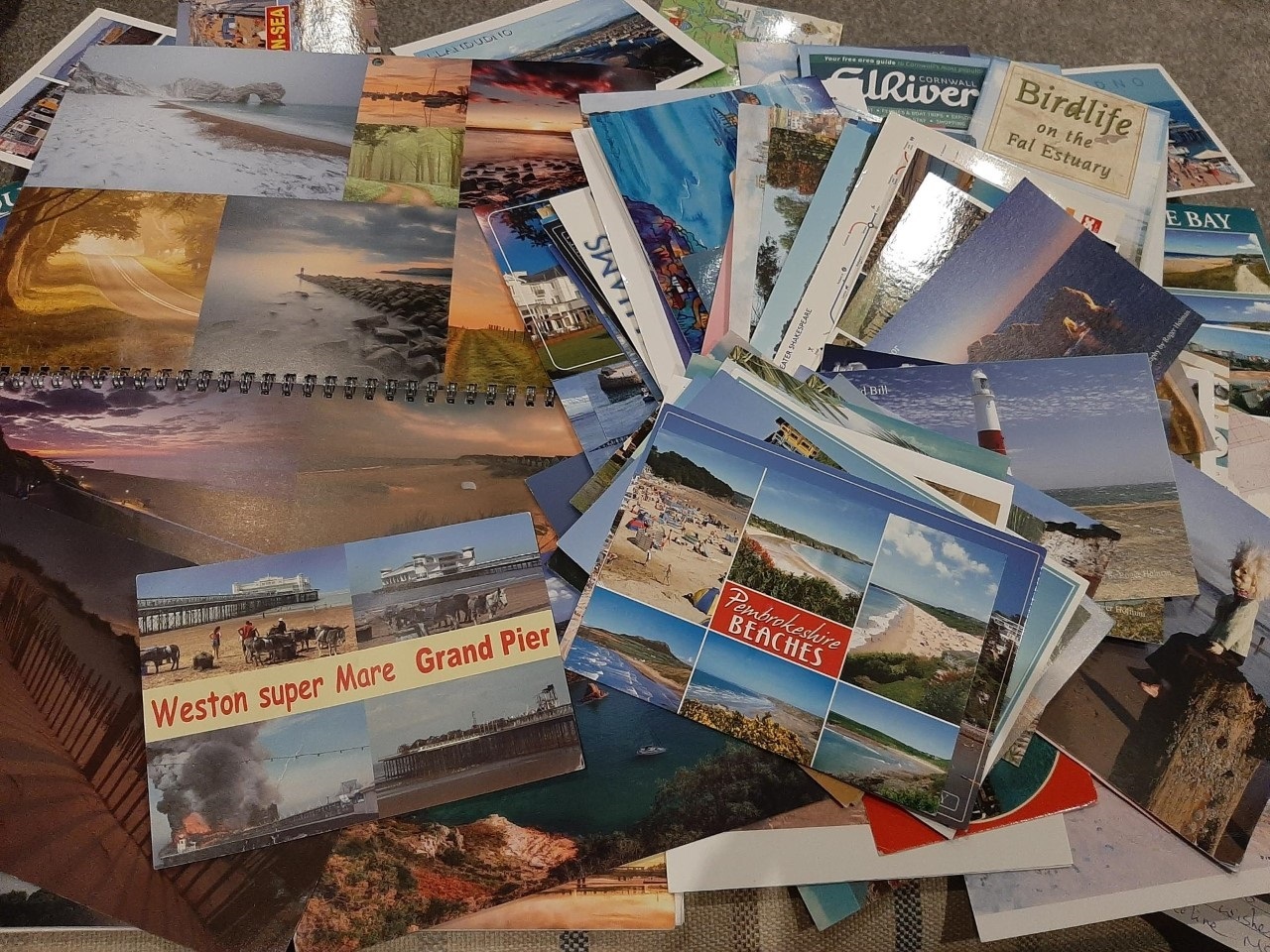 A selection of just some of the postcards that have been sent to Cherry Tree Primary School in Watford 