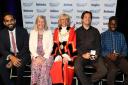 Awards night: winners with Hillingdon Mayor Cllr Becky Haggar