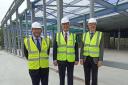 Topping out: council chiefs (from left) Edwards, Bianco and Lavery
