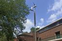 Helping the planet: one of the new street lights in Hillingdon