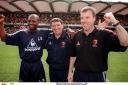 Kenny Jackett pictured with Graham Taylor and Luther Blissett. Picture: Action Images