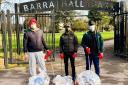Action men: members of AMYA cleared this rubbish from Barra Hall Park