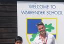 Welcome to Warrender: Nick Baker with winner Suhaan