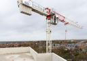 Top that! Work on the St Andrews site in Uxbridge has reached its highest point