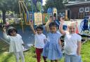 Hands up if you like gardening: Pinkwell pupils have some planting to do