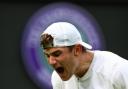 Britain's Jack Draper reacts during his second round match against Australia's Alex de Minaur (Reuters via Beat Media Group subscription)
