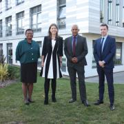 Education Minister Michelle Donelan (second left) praised Uxbridge College's 