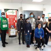 Foundation students who have supported collections for the charity were visited by Hillingdon Foodbank volunteer Joash.