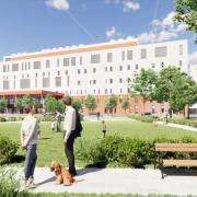 Vision of future: artist's impression of the new hospital