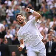 Cameron Norrie was the first British player to make the third round at Wimbledon (Reuters via Beat Media Group subscription)