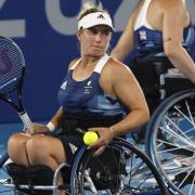 Lucy Shuker won silver at the Paralympics but is looking for her first Grand Slam doubles final win at Wimbledon having been a runner-up nine times (Reuters via Beat Media Group subscription)