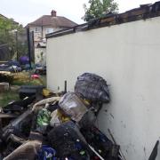 Blaze scene: a garage in Weymouth Road