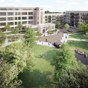 Rising standards: an aerial view of Hayes Village
