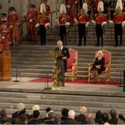 King Charles III addresses parliament in Westminster Hall