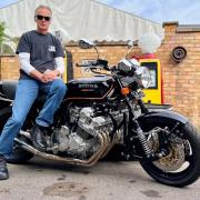 Easy does it: motor cycle restorer Paul Sands owes a debt of gratitude to the Royal Brompton