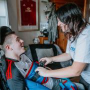 Hardship: Rhys and mother Kelly experienced tough times
