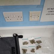 Drugs haul: some of the evidence gathered by police