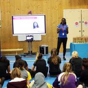 International athlete Chelsea Alagoa inspires school students at Uxbridge College’s This Girl Can event
