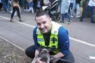 PCSO Radu Vernica made a new canine friend in the form of a female French bulldog 
